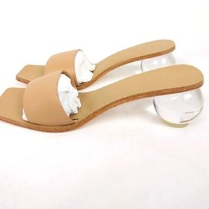 📦 Sale - RAYE Chorus Tan Glass Heeled Sandals – Women's Size 7.5